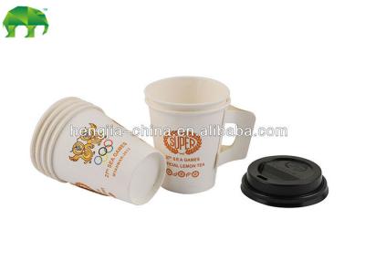 China Custom Printed Paper Take Away Coffee Cups Hot Drinking Paper Cup 8oz for sale