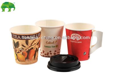 China Bio - degradable Disposable Hot Drink Paper Cups 6 OZ 7 OZ 8 OZ for sale