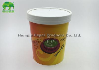 China Restaurant Portable Paper Soup Container With Lid 8oz Single Wall Type for sale