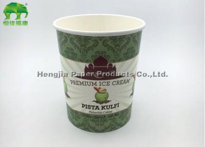 China Environmental Friendly Disposable Ice Cream Bowls Paper Flexo Printing for sale