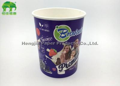 China 32oz Paper Ice Cream Cups , Logo Printed Disposable Paper Cups for sale