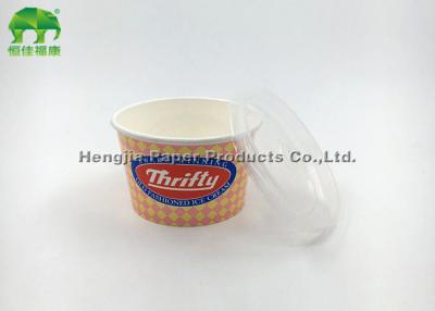 China Printed One Wall Disposable Soup Bowls With Lids , Eco Friendly for sale