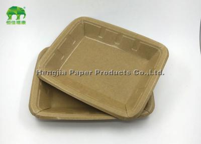 China Einzelne Wand-Wegwerfpappteller-Kraftpapier-Platten mit SGS-ISO QS zu verkaufen