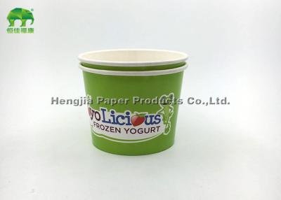 China Disposable Printed Paper Frozen Yogurt Bowl,Disposable Paper Ice Cream Bowl for sale