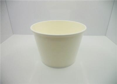 China Recycled Double PE Coated 16oz Squat Plain White Paper Cups Paper Food Container for sale