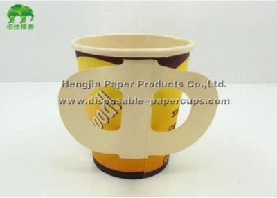 China Party 4.5oz 9oz Cold Drink Paper Cups Disposable Coffee Mugs With Handle for sale