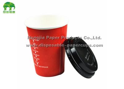 Chine café de la côte 250ml/tasses de papier boissons froides rouges avec Flexo/impression offset à vendre