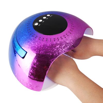 China High Quality 120W Quick Cure Professional Rechargeable LED UV Gel Baking Sun Smart Induction UV Gel Nail Lamp for sale