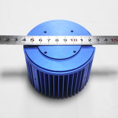 Κίνα 85x75mm εξωθημένο οδηγημένο αργίλιο Heatsink, υψηλή ακρίβεια μπλε Heatsink ISO9001 προς πώληση