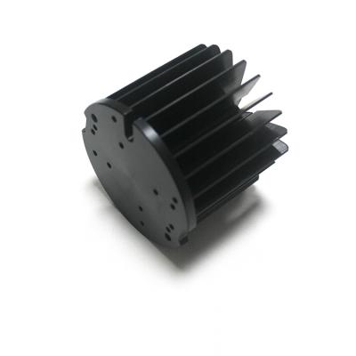 Κίνα Στρογγυλή εξώθηση F0004 μαύρο Heatsink για τον οδηγημένο φωτισμό πρακτικό προς πώληση