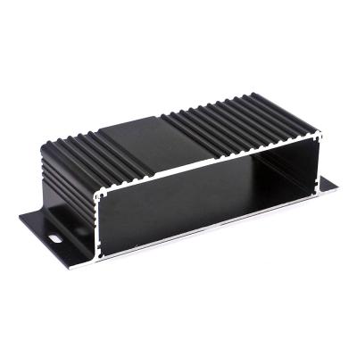 China Al6063-T5 Extruded Pcb Aluminum Profile Enclosure With 2pcs Baffle for sale