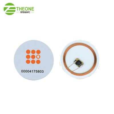 China Diameter 20mm 22mm 25mm 125KHZ RFID Waterproof / Waterproof Round Coin Tag for sale