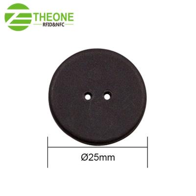 China Round Button Washable Reusable Waterproof Passive UHF RFID PPS Laundry Wash Tag/Mark for sale