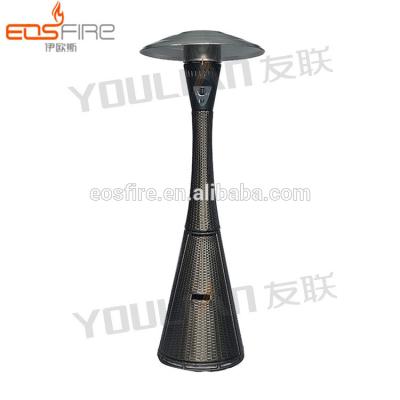 China Outdoor Heating And Decoration Most Popular Outdoor Wicker Woven Gas Outdoor Patio Heater for sale