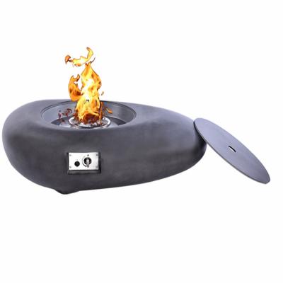 China Contemporary Square Outdoor Propane Firepit Table Gas Firepit Outdoor Firepit for sale