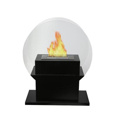 China Modern Eco - Friendly Burner Fireplace Portable Ethanol Round Insert for sale