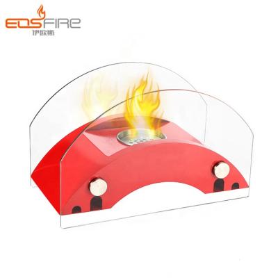 China Fancy Ethanol Eco-Friendly Fireplace Style Stocked Glass Table Set for sale