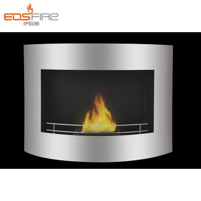 China Home Europe Organic High Wall Hanging Indoor Flame Ethanol Fireplace Trim for sale