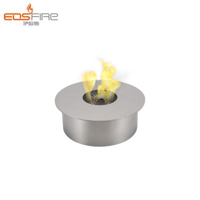 China Modern Stainless Steel Round Fireplace Ethanol Burner Decorative Metal Fireplace for sale