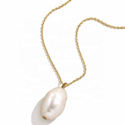 China Cute Fashion Solitaire Freshwater Pearl Necklace Tear Drop Freshwater Pearl Chocker Charm Necklace for sale