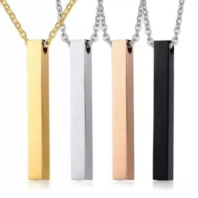 China High Quality Office / Career Stainless Steel Vertical Bar Collar Customized Cubic Bar Collar Chocker for sale