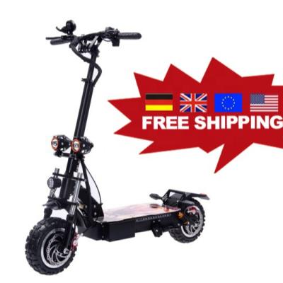 China free shipping Eu Warehouse 11 inch High Speed Dual Motor 2 Wheel Folding 5600w Electric Scooters For Adult for sale