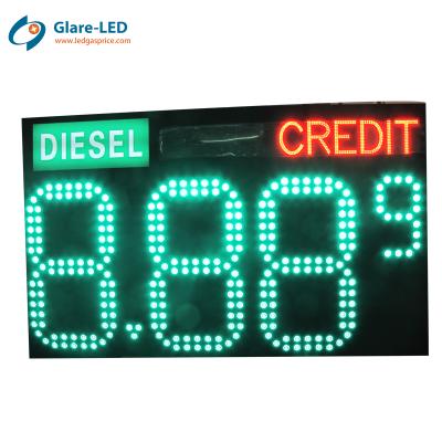 China High Brightness 42inch Pixel Electronic Remote Control Cluster Led Gas Price Sign for sale