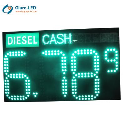 China High Brightness 42inch Digital Cluster Led Gas Price Sign Led Number Sign 7 Segment Led Display for sale