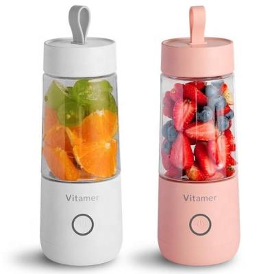 China Car Mini Portable Electric Fruit Juicer Smart USB Rechargeable Smoothie Maker for sale