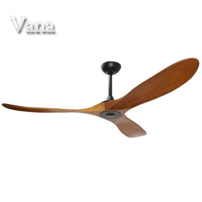 China With Knock Down Function AC Remote Control Blade Ceiling Fan Modern Wood 52