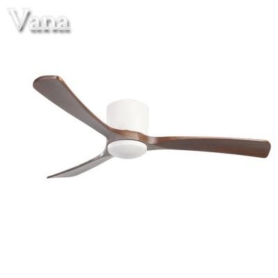 China With Reversing Function Low Profile Mount Hugger Flush Ceiling Fan Lighting With Remote For Indoor Low Ceiling Height for sale