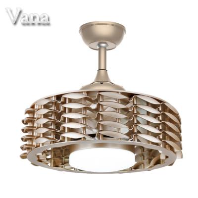 China With Knock Down Function Air Cooling Modern Bladeless Ceiling Fan With Light Air Circulator Led Chandelier Fan Ceiling Led Ceiling Fans Fancy Decoration for sale