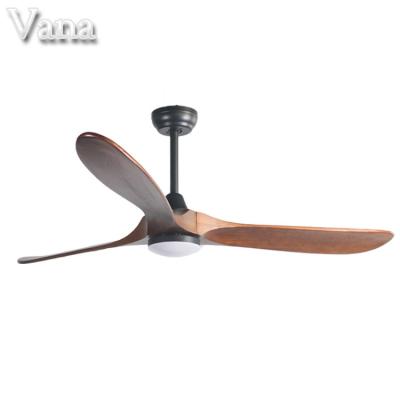 China With Flipping Function Modern Ceiling Fans 220 110 Volts With LED Lights Timber Designer Ceiling Fan DC Motor Remote Control for sale