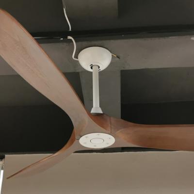 China With Knock Down Function Modern Luxury European Style 60 Inch DC Ceiling Fan Blade Wood Living Room Outdoor 100-240V USA Running Ceiling Fan In Wood for sale