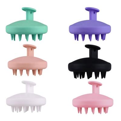 China Wholesale Best Quality Round Hair Scalp Wash Brush Massager Portable Round Soft Silicone Hair Brushes For Women for sale