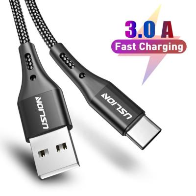 China 5A Fast Charging Cable For Type C USLION 2M Data Cable For Type C QC 3.0 Fast Charging Cable For Huawei Mobile Phone USB Cable for sale