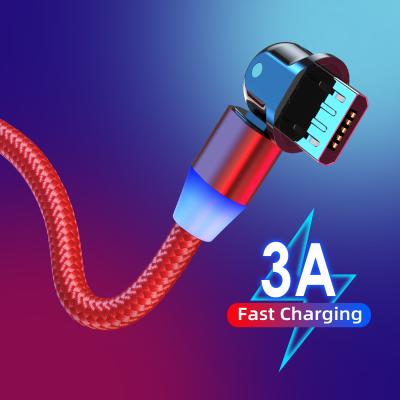 China 3A Data Transmission USLION Nylon Braided USB Mobile Phone Cable Fast Charging Android Charging+Data Charger Micro USB Cable For Samsung for sale