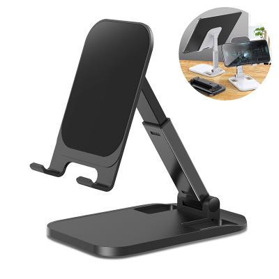 China USLION Adjustable Angles Support Universal Desktop Aluminum Smartphones Tablets Phone Stand Holder for sale