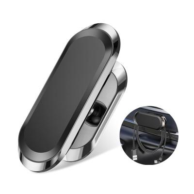 China USLION Magnetic Phone Holder OEM 360 Rotation Metal Cell Phone Holders in Magnetic Car GPS Car Mount Holder Box Packing for sale