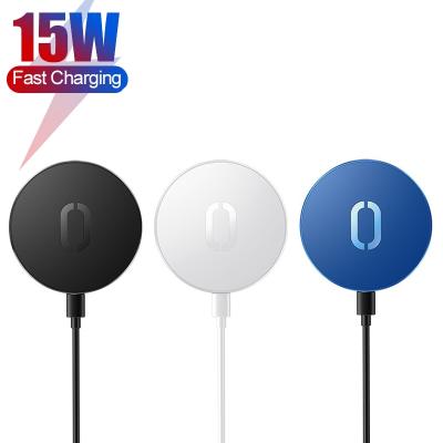 China 15W Fast Wireless Charger USLION Magnetic Radio Charging 15W Mini Fast Charger for Samsung Wireless Charger for iPhone 12 11 pro XS X Max for sale