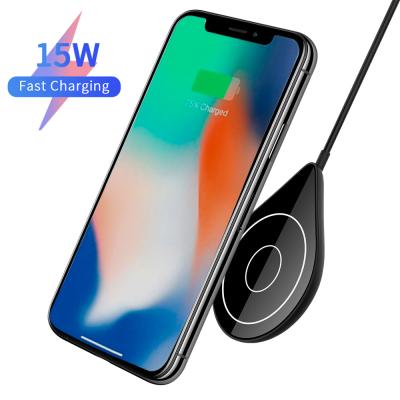 China 5W/7.5W/10W/15W Wireless Charger 15W Amazon Fast Charging Auto Adjustable Round Magnetic Wireless Charger Hot Selling Radio Fast Wireless Charger for sale