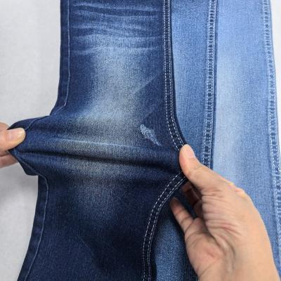 China Lichte gewicht Denim Stof Stock Lot Hoogte Stretch 9.5oz Afstand 178-180cm Te koop