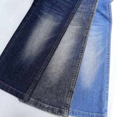 China Double Spandex Core Cotton Spandex Denim With Warp Slub Denim Fabric For Kids And Lady for sale