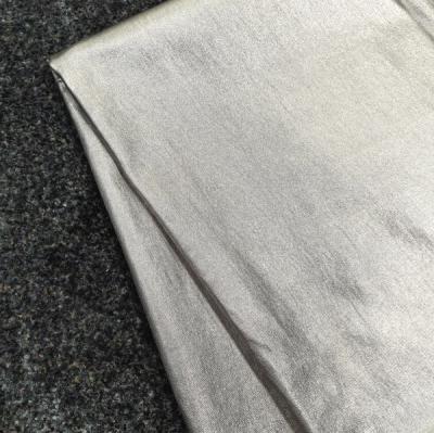 China Silver Or Golden Cover Coating Nylon High Stretch Fabric For Lady for sale