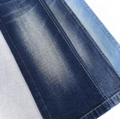 China Donkerblauw 10,5oz dunne denim stoffen voor spijkerbroeken broek voorzien van 66' 67' Te koop