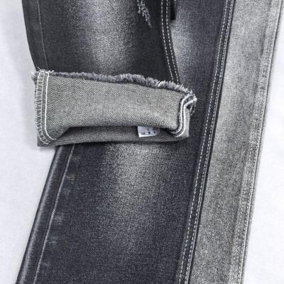 China Zwart 12.5 oz zwaargewicht denim stof voor mannen jeans 68%C 3%V 27%P 2%S Te koop