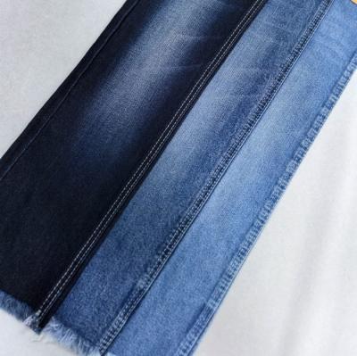 China High Stretch Denim Cotton Spandex Denim Fabric 11.3oz Dark Blue for sale