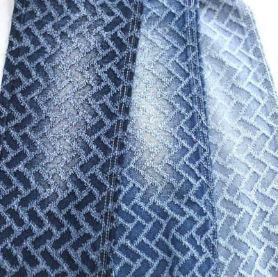 China Heavyweight Left Twill Non Stretch Special Pattern Denim Fabric 10oz 178-180CM for sale