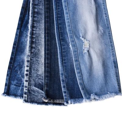 Chine Polyester résistant à la rétrécissement Spandex étirable coton denim tissu 9,9 oz à vendre