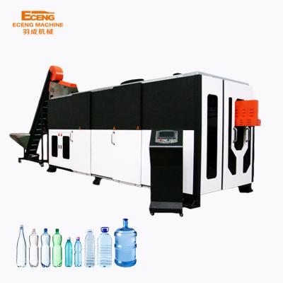 China 500ml Bottle High Speed ​​Water Bottle 6 Cavity Fully Automatic PET Blow Molding Machine 28 38mm Neck Size With Variable Pitch for sale